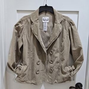 Levi's Tan Double-Breasted Blazer